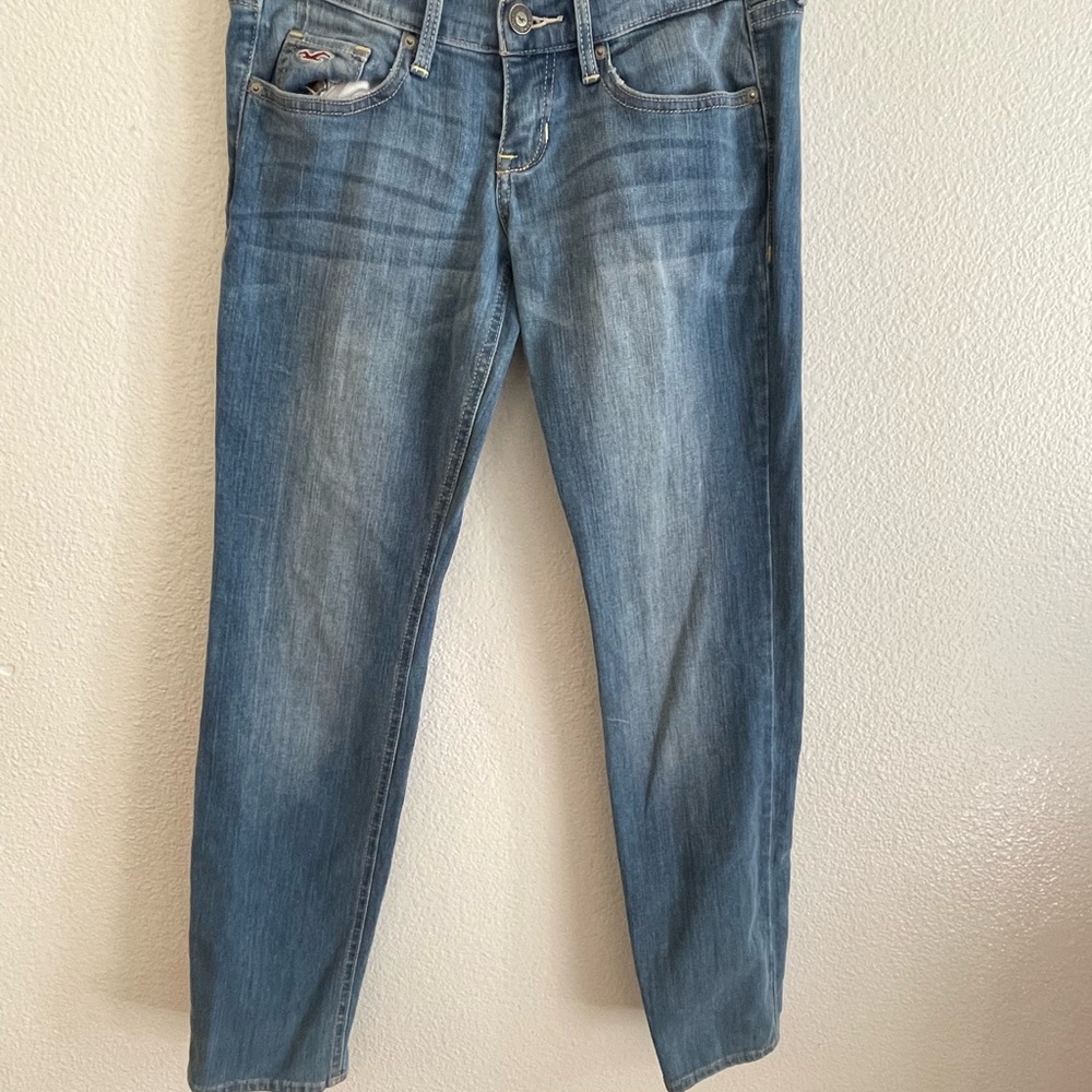 Hollister Blue Straight Leg Jeans